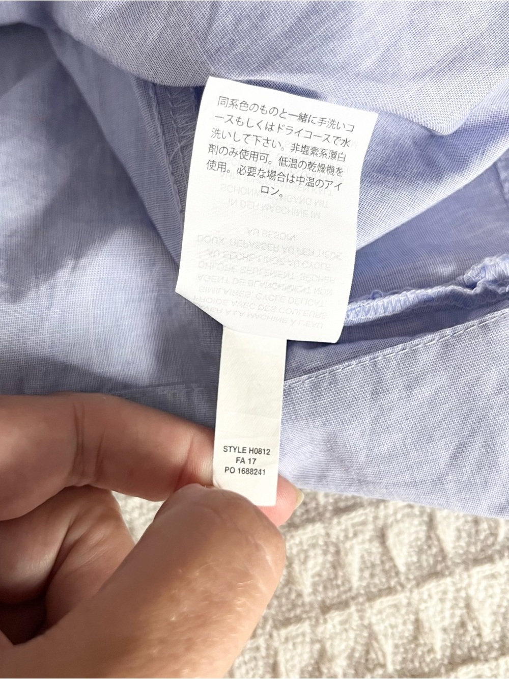 J. Crew blue cotton ruffle sleeve top size 8T - Picture 4 of 7